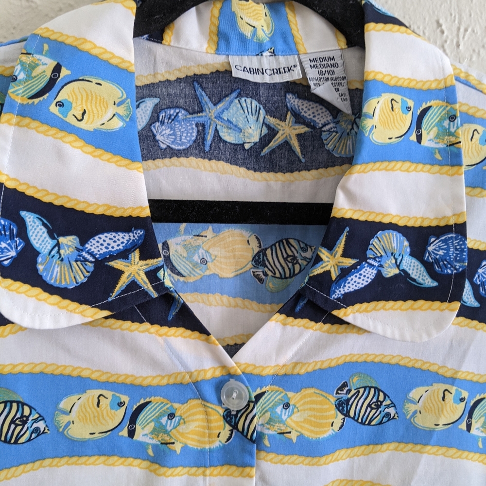 Vintage Cabin Creek Tropical Fish Shirt - Picture 3 of 7